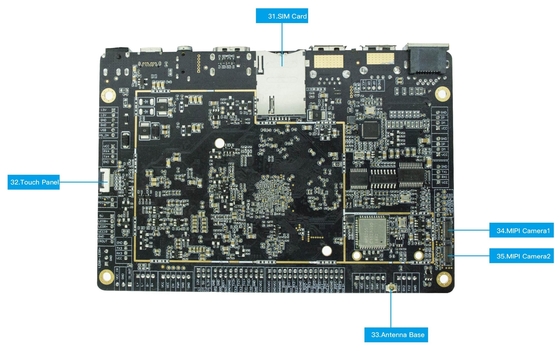 China Factory RK3399 Android mainboard 2GB / 4GB RAM مع EDP / LVDS / HD