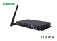 صندوق معدني أسود للافتات الرقمية مشغل الوسائط عالي الدقة يدعم WIFI BT Ethernet 4G
