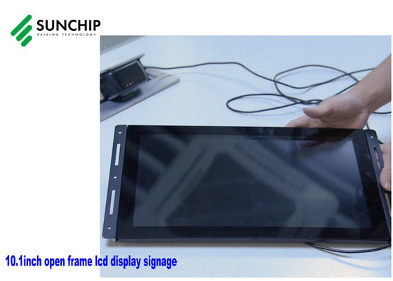 شاشة LCD ذات إطار مفتوح لافتات معدنية للإعلان عن مشغل شاشة LCD صناعية