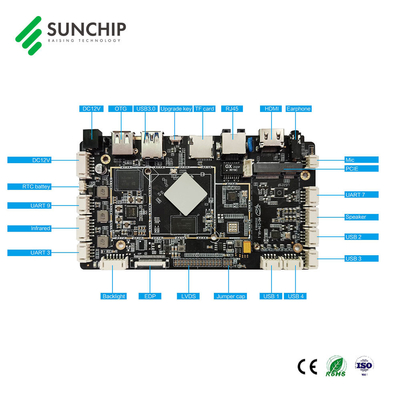 شاشة تفاعلية تعمل باللمس Rockchip Motherboard RK3566 Quad Core LVDS HD-MI 4K Arm Android اللوحة الأم