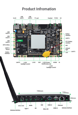 Android 9.0 OS Media Player Box Wifi Network Support 4G / 5G لشاشة تعمل باللمس كشك